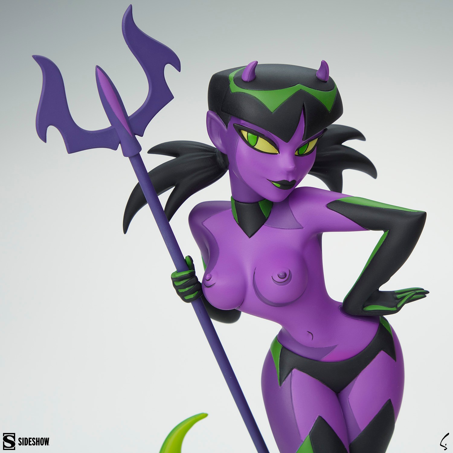 Shane Glines Devil Girl (Purple and Green Variant) Statues  (Prototype Shown) View 11