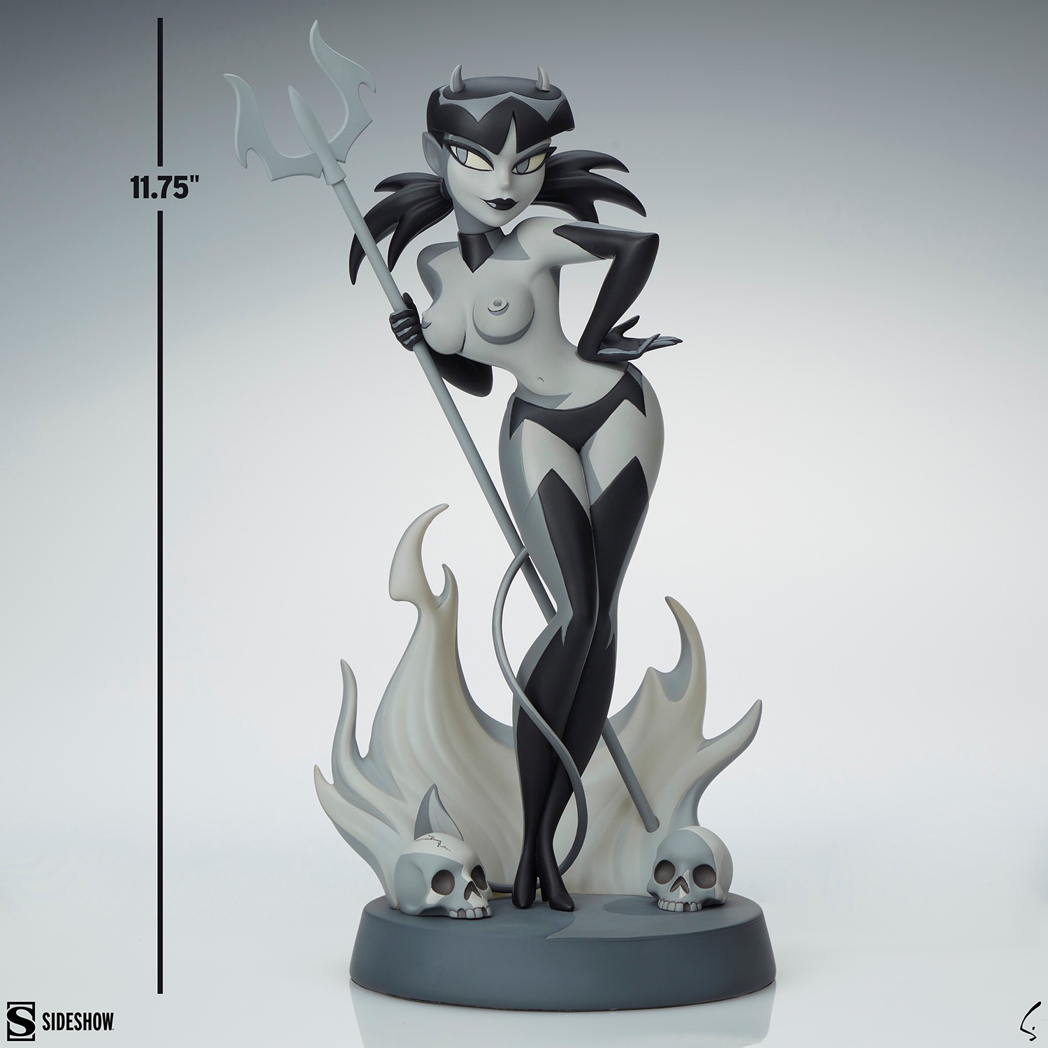 Shane Glines Devil Girl (Black and White Variant) Statues  (Prototype Shown) View 6