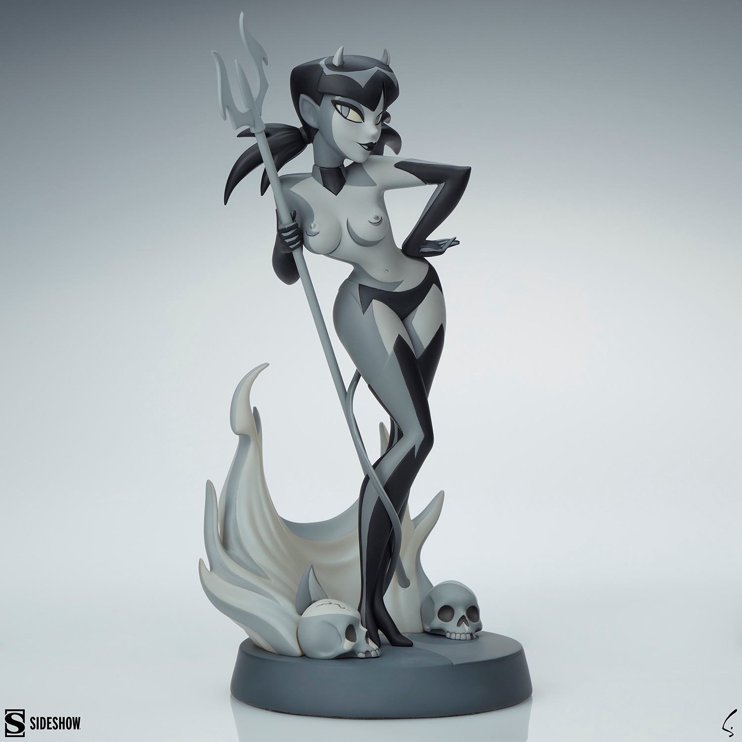 Shane Glines Devil Girl (Black and White Variant) Statues  (Prototype Shown) View 7