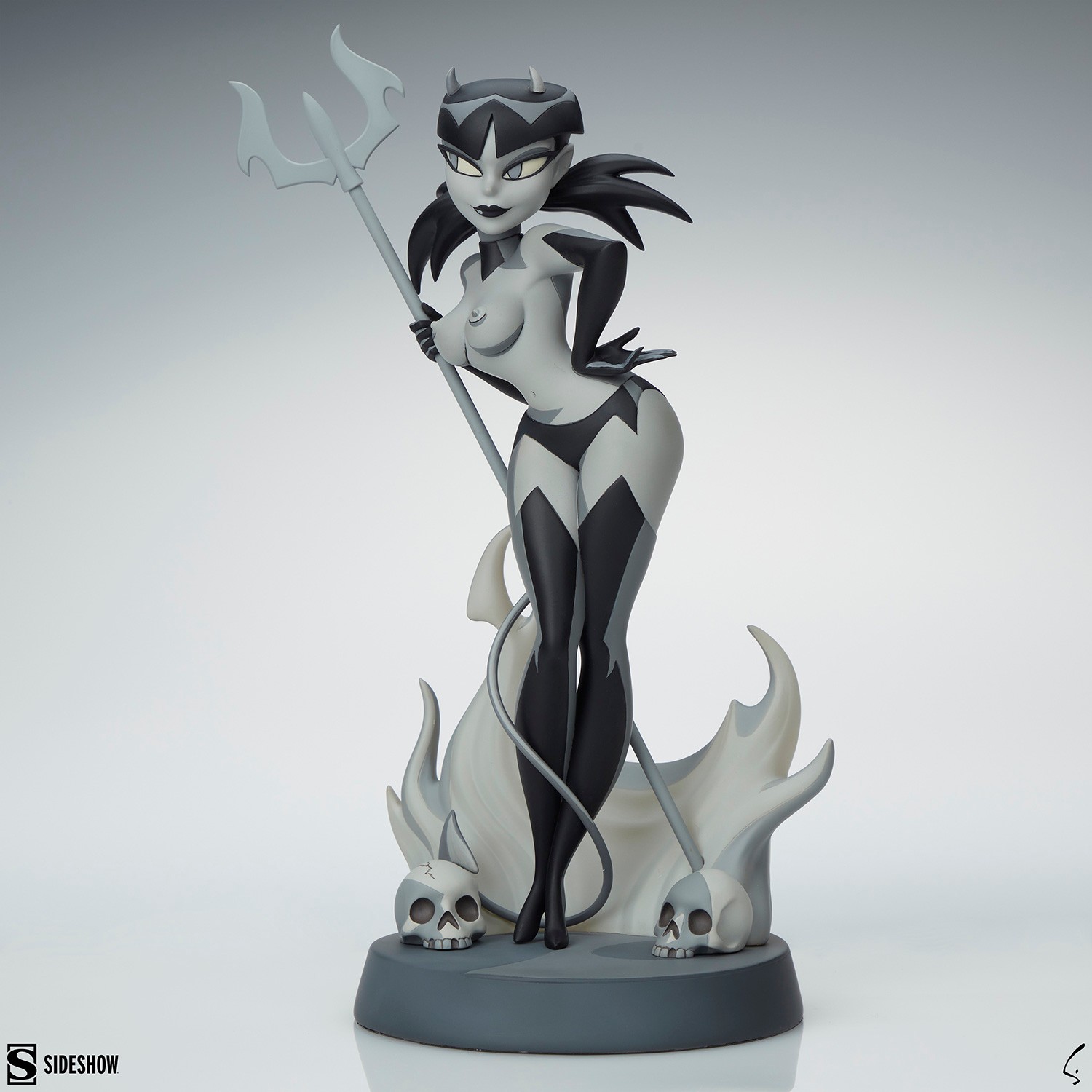 Shane Glines Devil Girl (Black and White Variant) Statues  (Prototype Shown) View 10