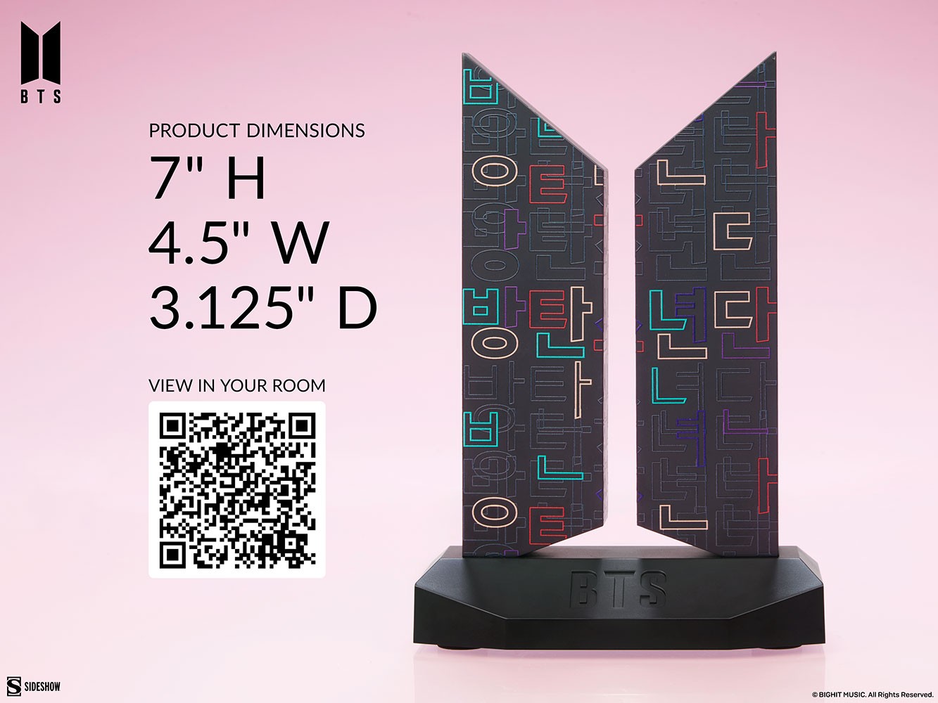 Premium BTS Logo: Hangeul Edition (Prototype Shown) View 3