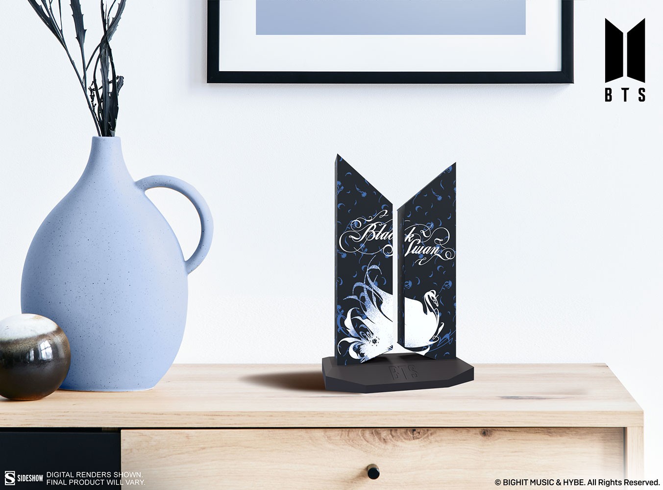 Premium BTS Logo: Black Swan Edition (Prototype Shown) View 1