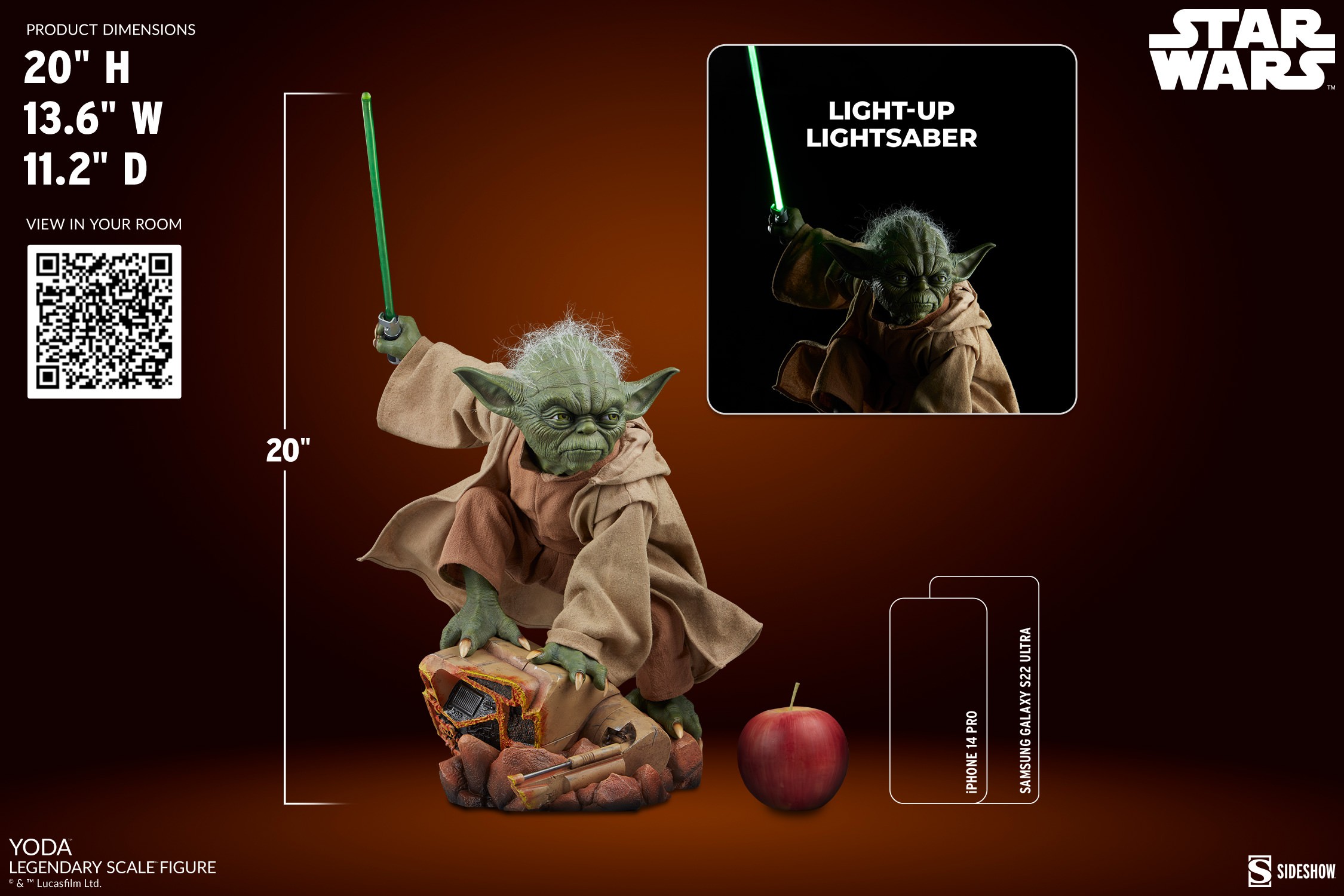 Star Wars Yoda Legendary Scale™ Figure  (Prototype Shown) View 2
