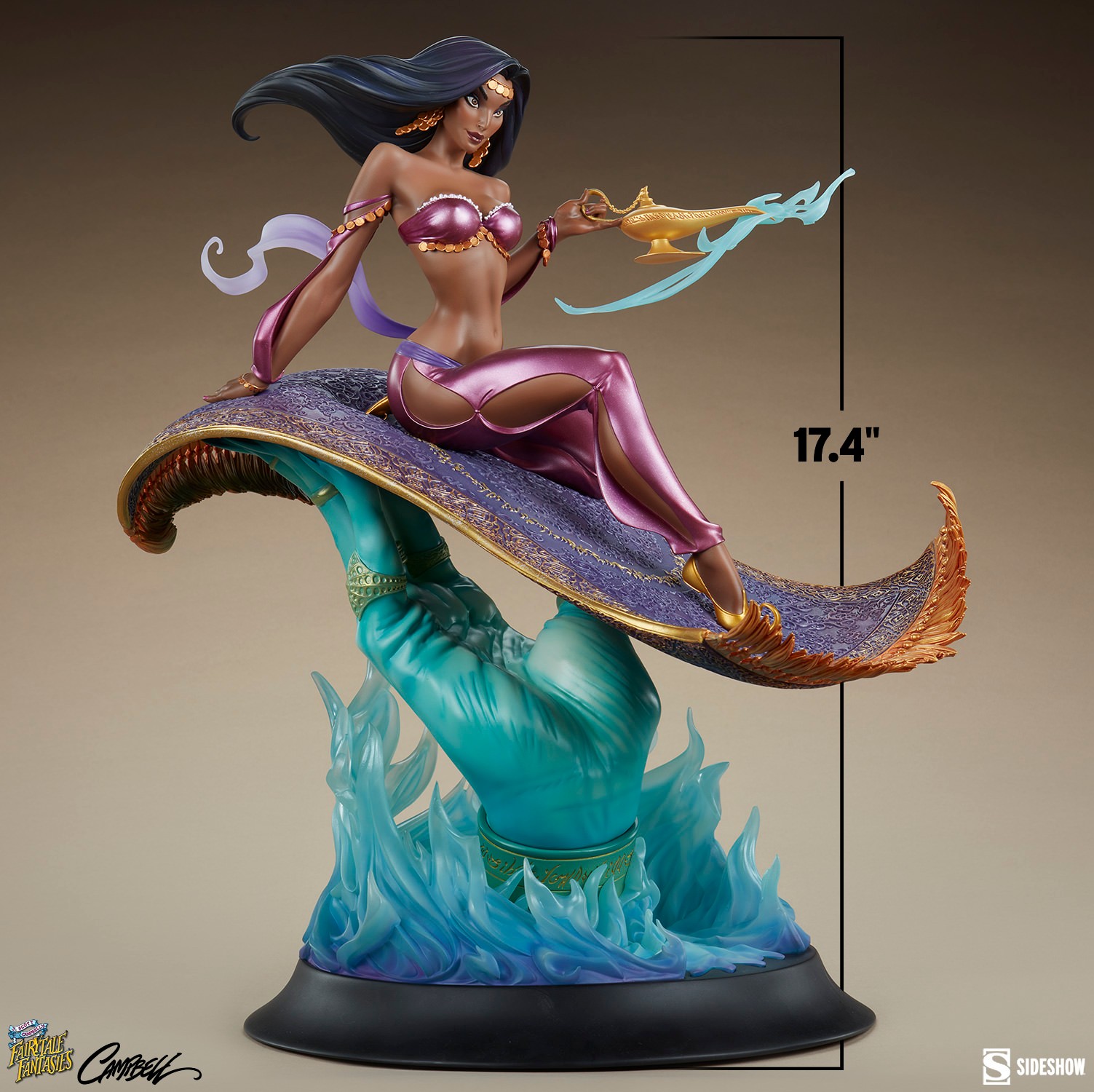 J Scott Campbell Sultana: Arabian Nights Statues  (Prototype Shown) View 7