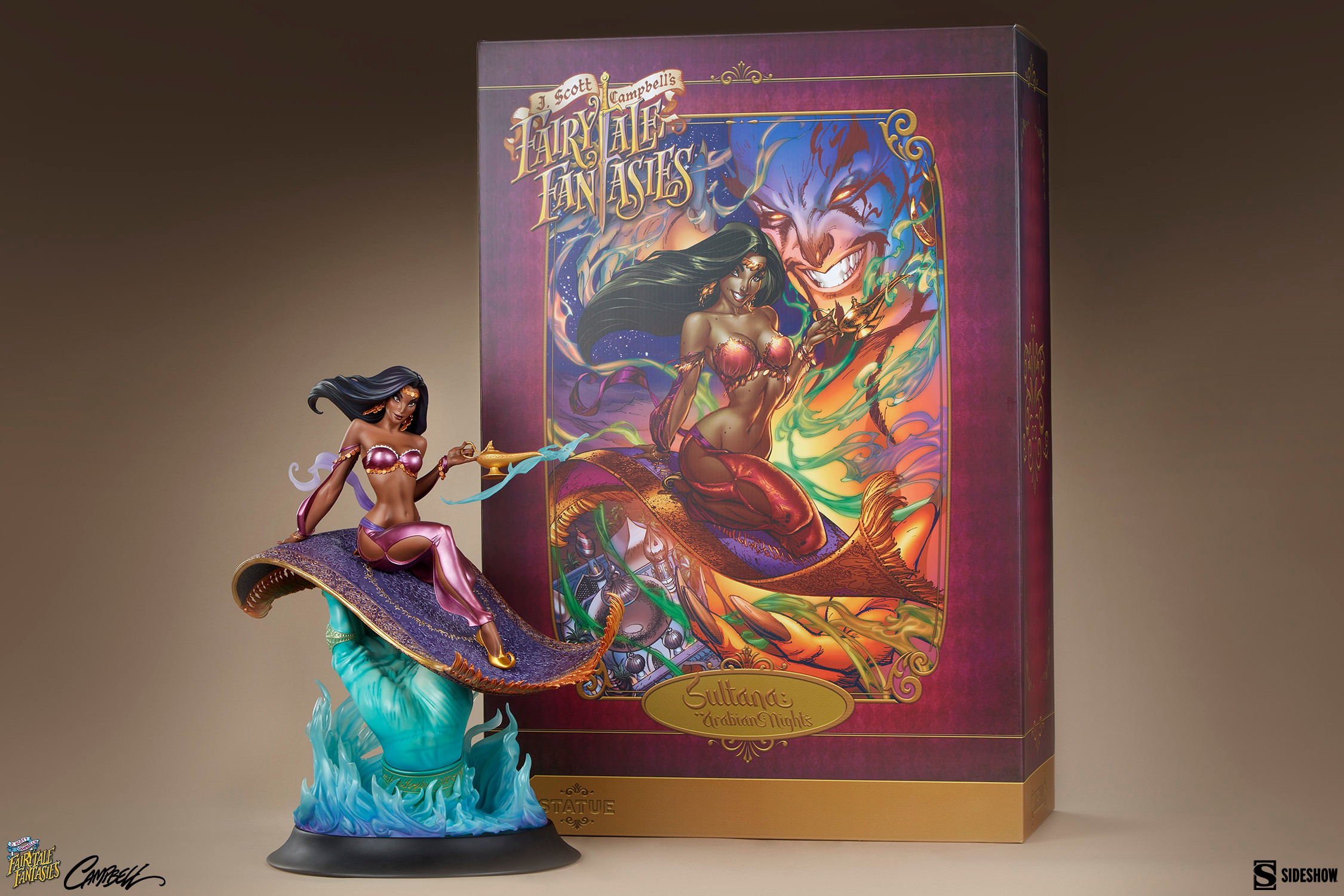 J Scott Campbell Sultana: Arabian Nights Statues  (Prototype Shown) View 16