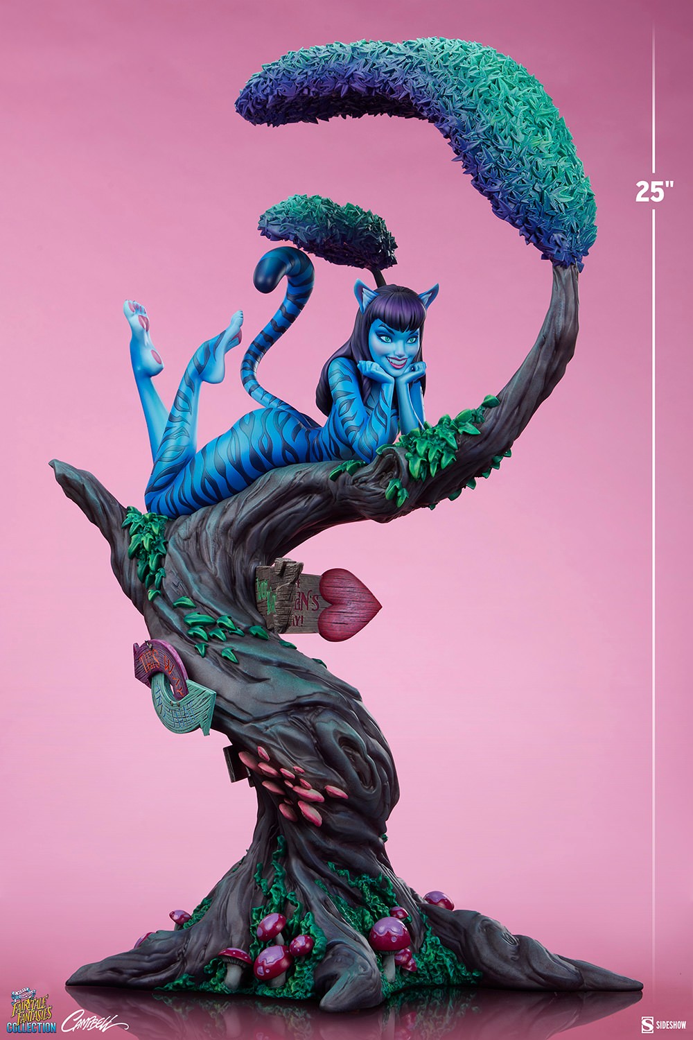 J Scott Campbell Lady Cheshire Cat Statues  Collector Edition View 7