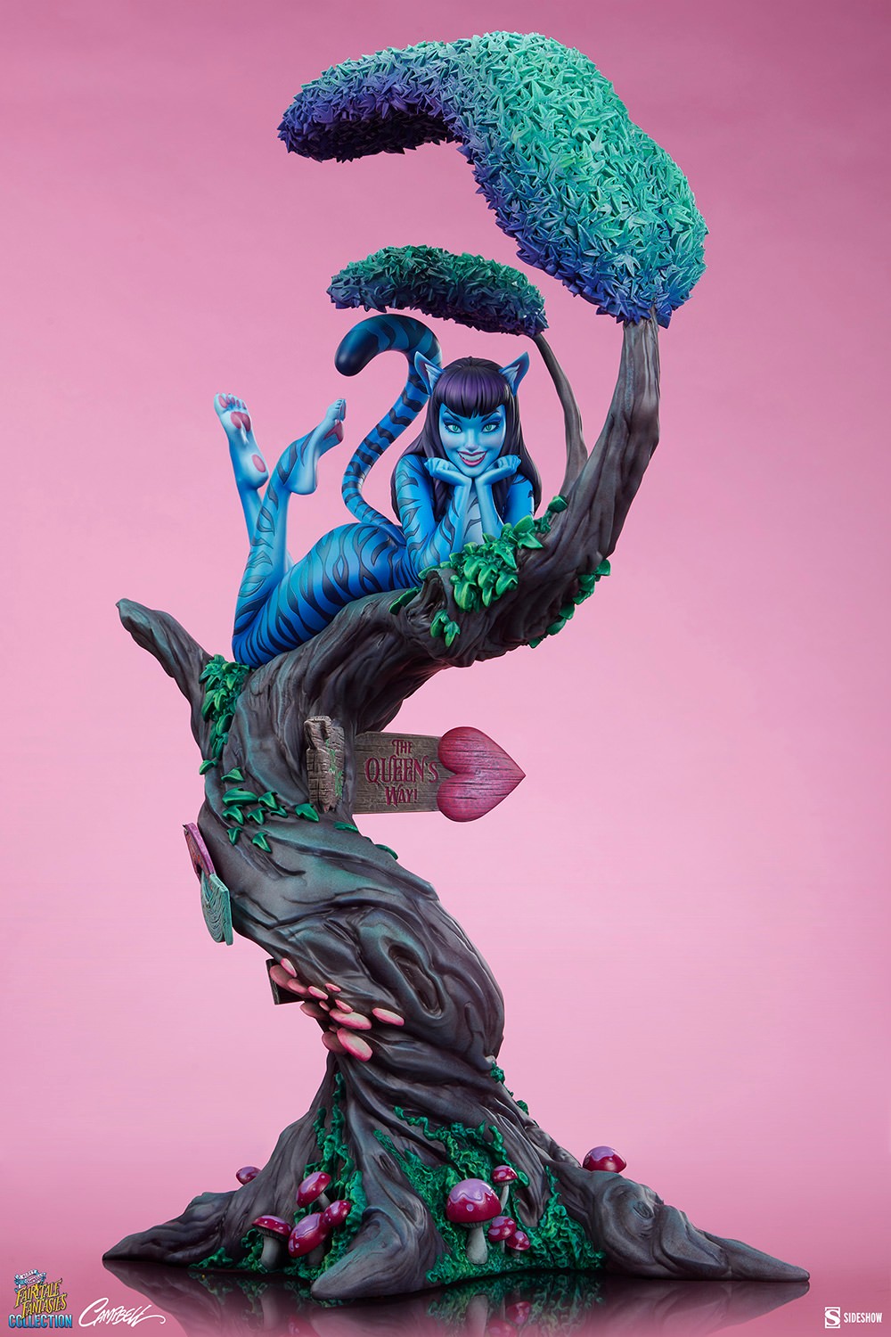 J Scott Campbell Lady Cheshire Cat Statues  Collector Edition View 8