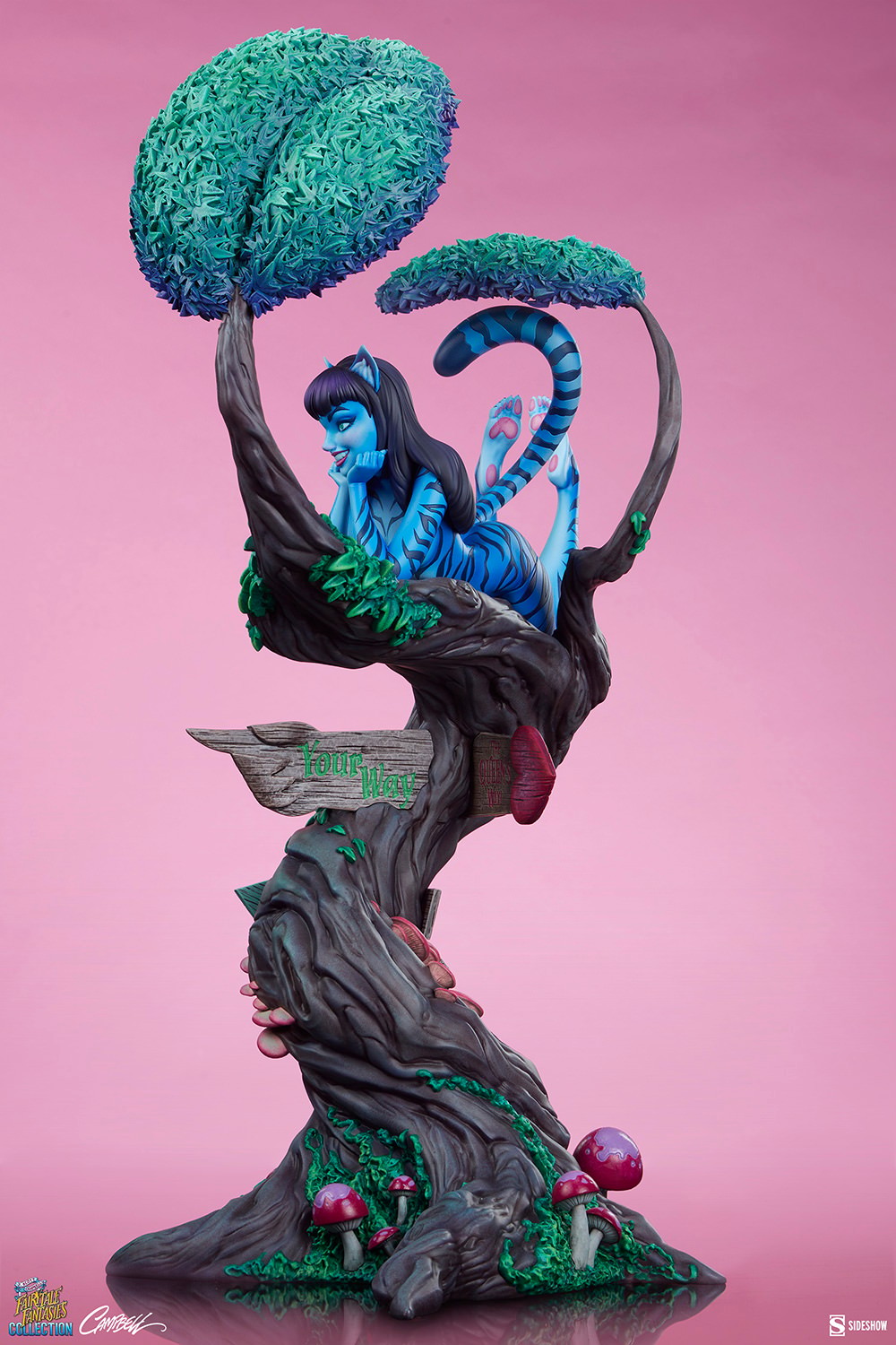 J Scott Campbell Lady Cheshire Cat Statues  Collector Edition View 9