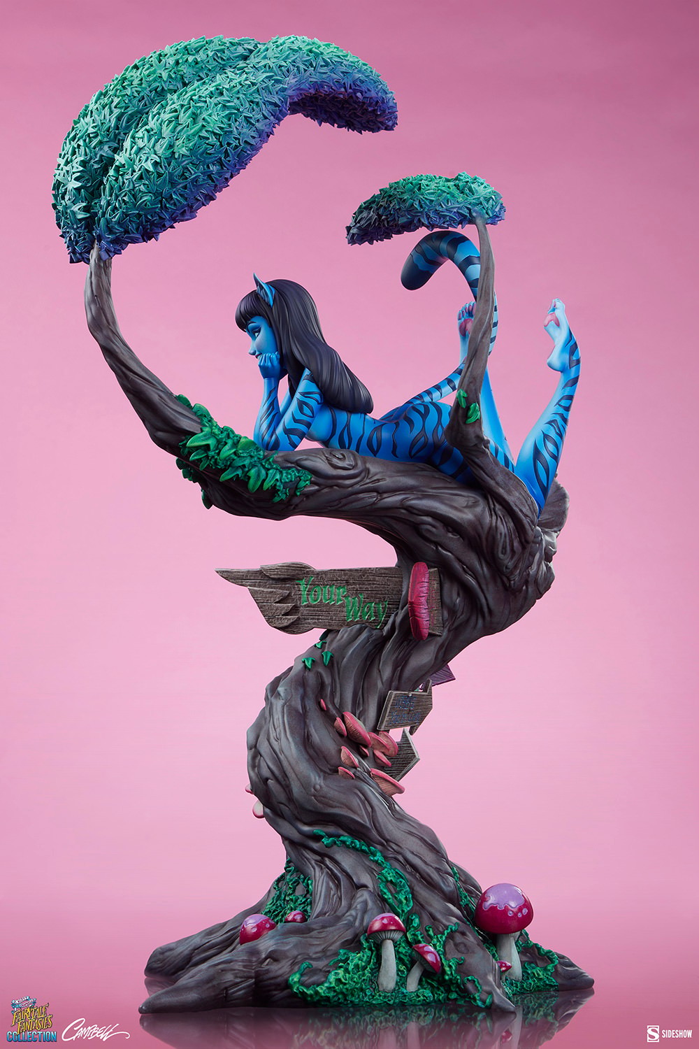 J Scott Campbell Lady Cheshire Cat Statues  Collector Edition View 10