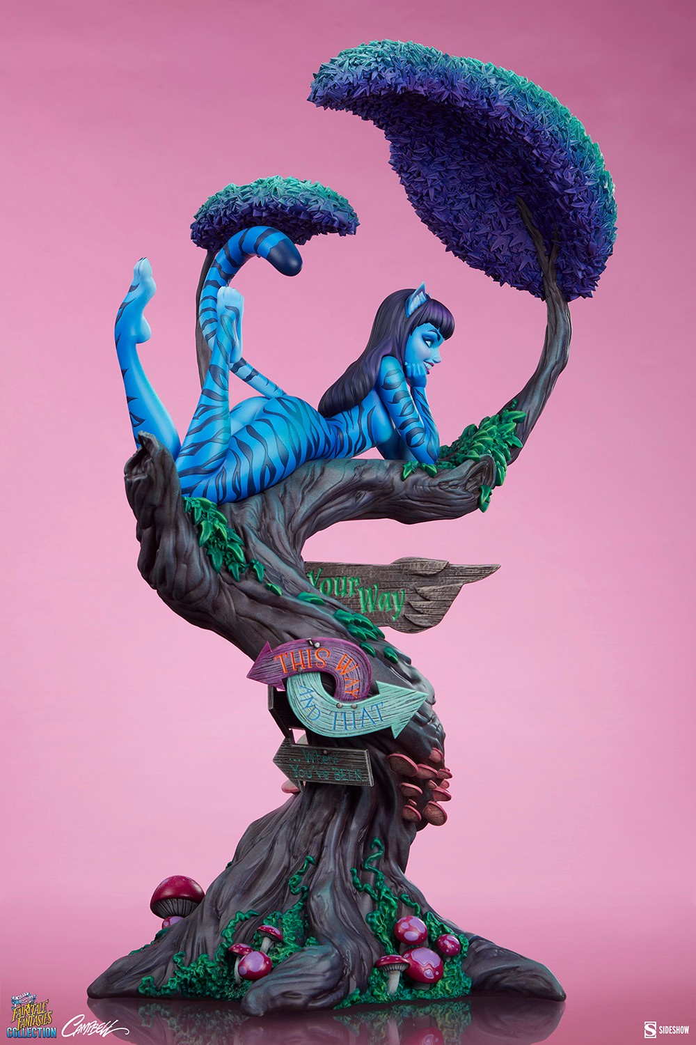J Scott Campbell Lady Cheshire Cat Statues  Collector Edition View 12
