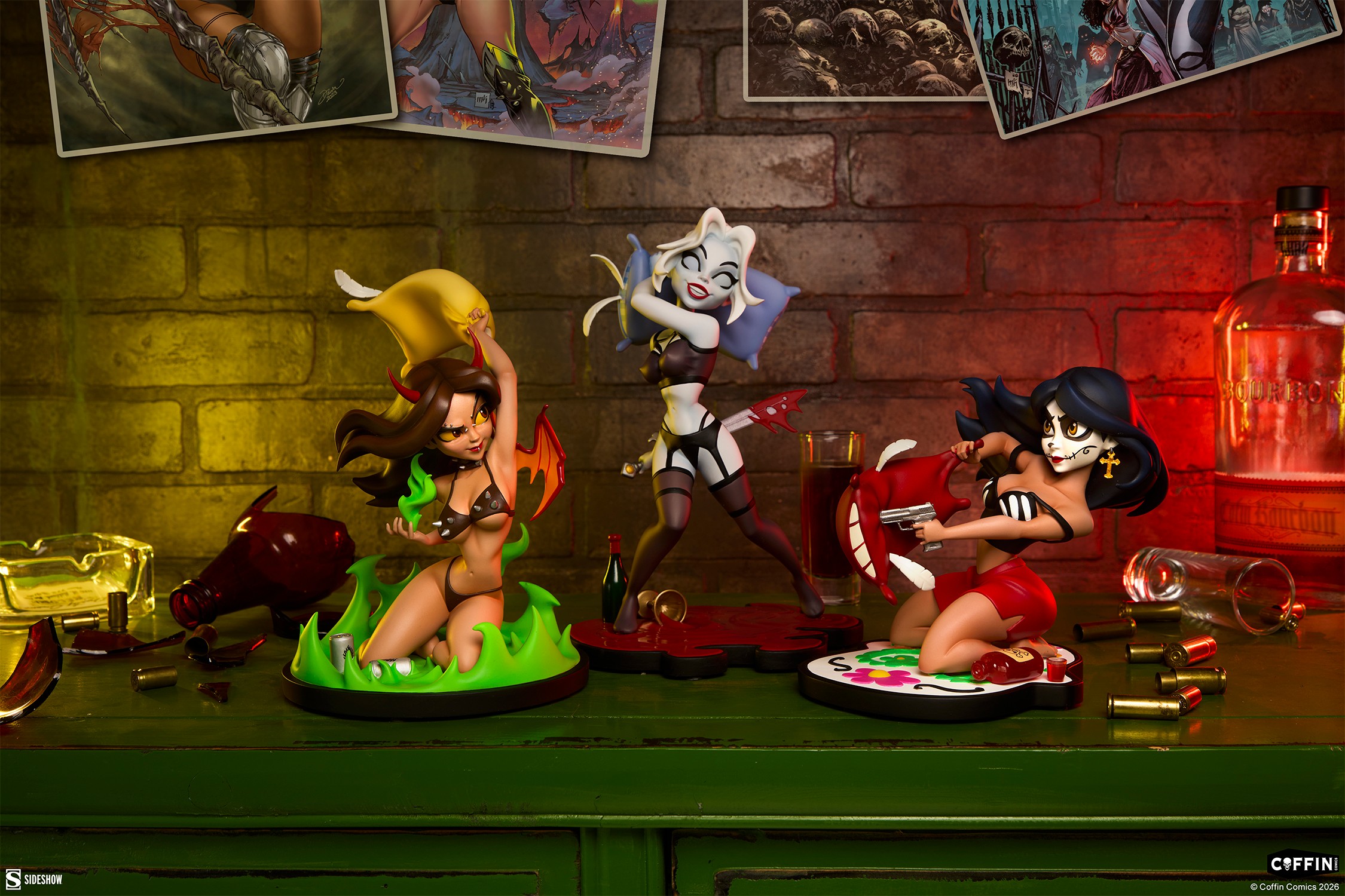 Coffin Comics Sleepover In Hell Designer Collectible Statue  (Prototype Shown) View 1