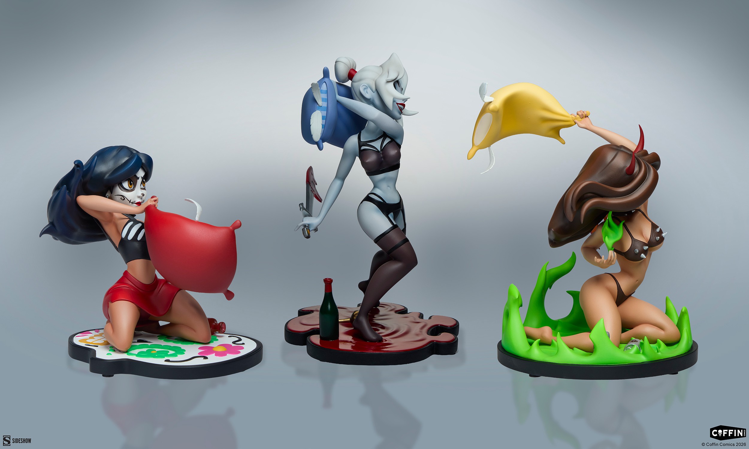 Coffin Comics Sleepover In Hell Designer Collectible Statue  (Prototype Shown) View 7
