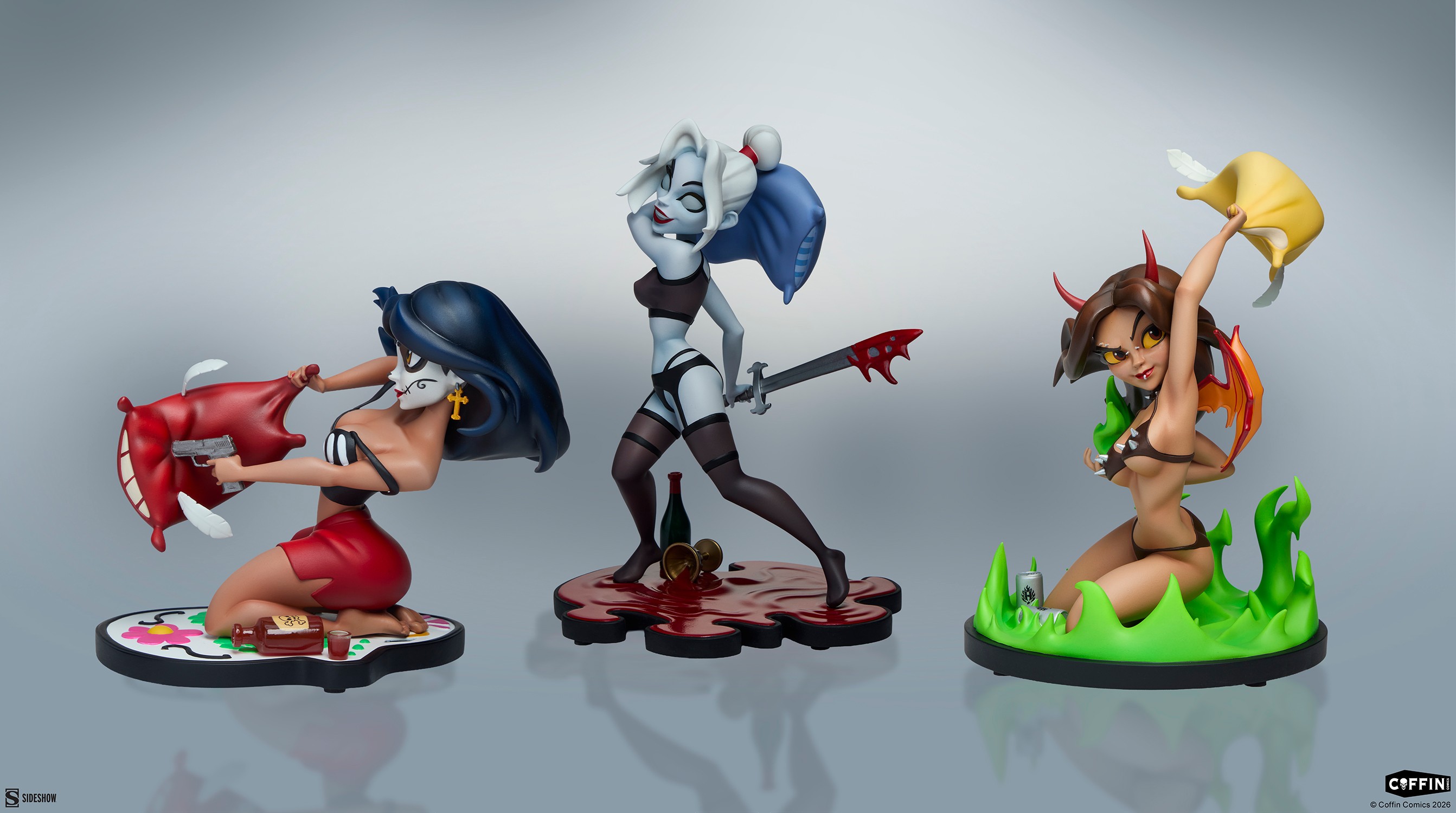 Coffin Comics Sleepover In Hell Designer Collectible Statue  (Prototype Shown) View 9