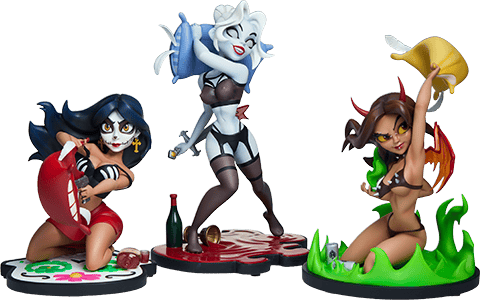 Coffin Comics Sleepover In Hell Designer Collectible Statue  (Prototype Shown) View 14