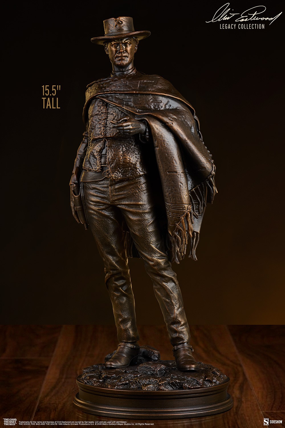 Clint Eastwood The Man with No Name (Faux Bronze) Statues  (Prototype Shown) View 2