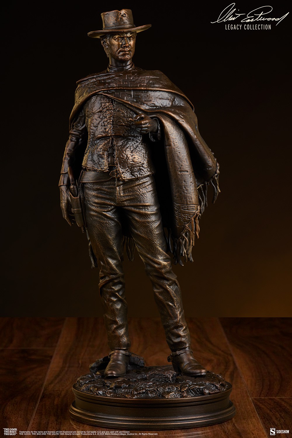 Clint Eastwood The Man with No Name (Faux Bronze) Statues  (Prototype Shown) View 3