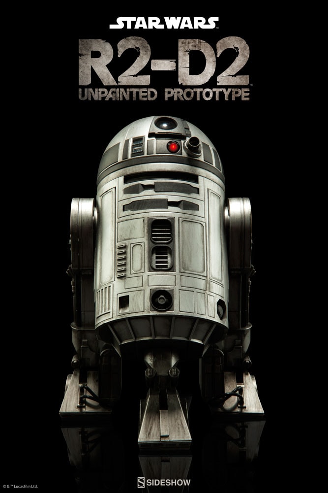 R2-D2 Unpainted Prototype Exclusive Edition (Prototype Shown) View 1
