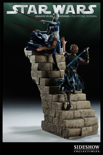 Star Wars Anakin VS Asajj Polystone Diorama  Collector Edition View 8