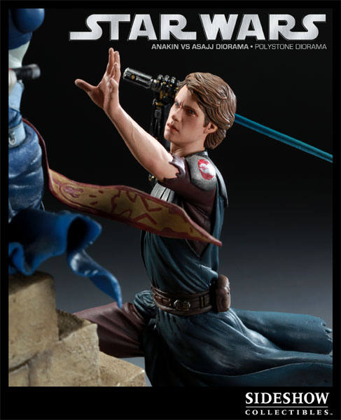 Star Wars Anakin VS Asajj Polystone Diorama  Collector Edition View 10