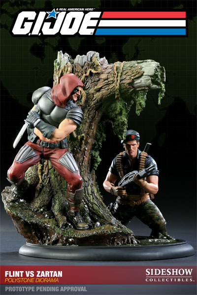 G.I. Joe Flint VS Zartan Diorama Polystone Diorama  Collector Edition View 1