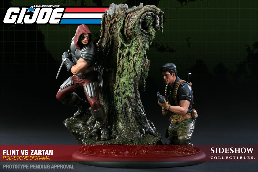 G.I. Joe Flint VS Zartan Diorama Polystone Diorama  Collector Edition View 2