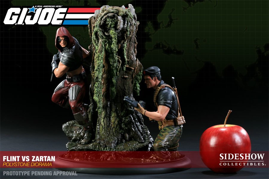 G.I. Joe Flint VS Zartan Diorama Polystone Diorama  Collector Edition View 3