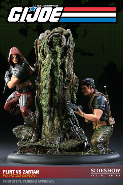 G.I. Joe Flint VS Zartan Diorama Polystone Diorama  Collector Edition View 5