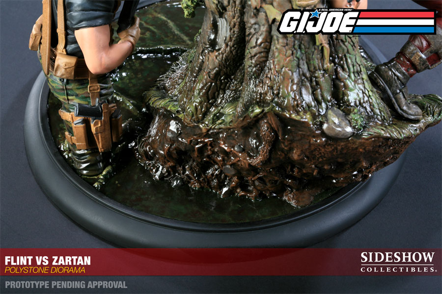 G.I. Joe Flint VS Zartan Diorama Polystone Diorama  Collector Edition View 13