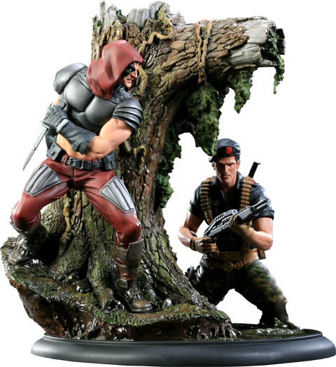 G.I. Joe Flint VS Zartan Diorama Polystone Diorama  Collector Edition View 20