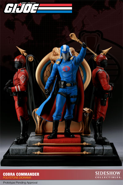 Joe Cobra Commander Diorama Polystone Diorama by Sideshow