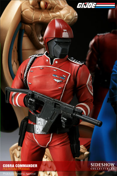 G.I. Joe Cobra Commander Diorama Polystone Diorama  Collector Edition View 3