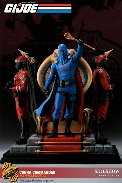 G.I. Joe Cobra Commander Diorama Polystone Diorama  View 1