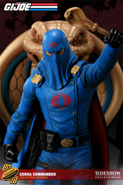 G.I. Joe Cobra Commander Diorama Polystone Diorama  View 2