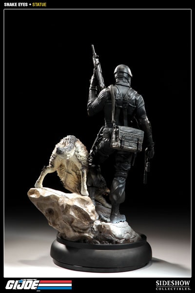 G.I. Joe Snake Eyes and Timber Polystone Statue  Collector Edition View 3