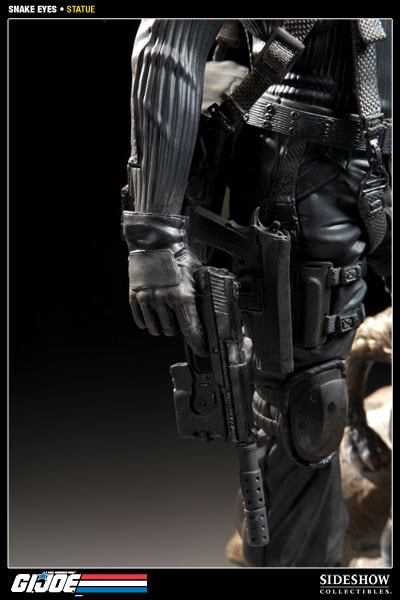 G.I. Joe Snake Eyes and Timber Polystone Statue  Collector Edition View 8
