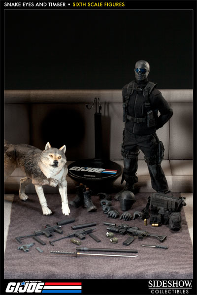 G.I. Joe Snake Eyes and Timber Sixth Scale Figure  Collector Edition View 9