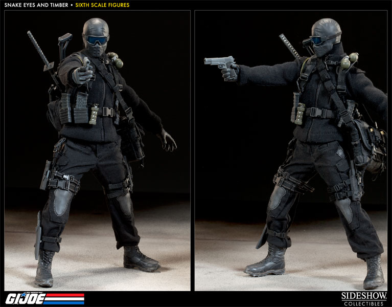 G.I. Joe Snake Eyes and Timber Sixth Scale Figure by