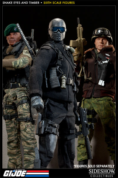 G.I. Joe Snake Eyes and Timber Sixth Scale Figure by Sideshow