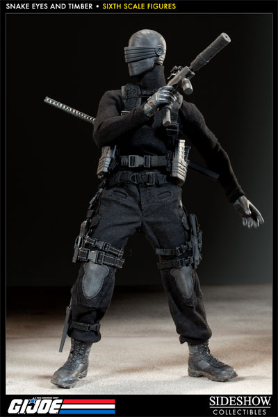 G.I. Joe Snake Eyes and Timber Sixth Scale Figure by