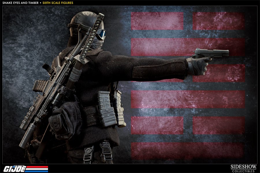 G.I. Joe Snake Eyes and Timber Sixth Scale Figure  Collector Edition View 19