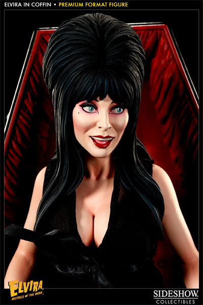 Elvira in Coffin プレミアムフィギュア Elvira Elvira in Coffin Premium Format™ Figure by Sideshow