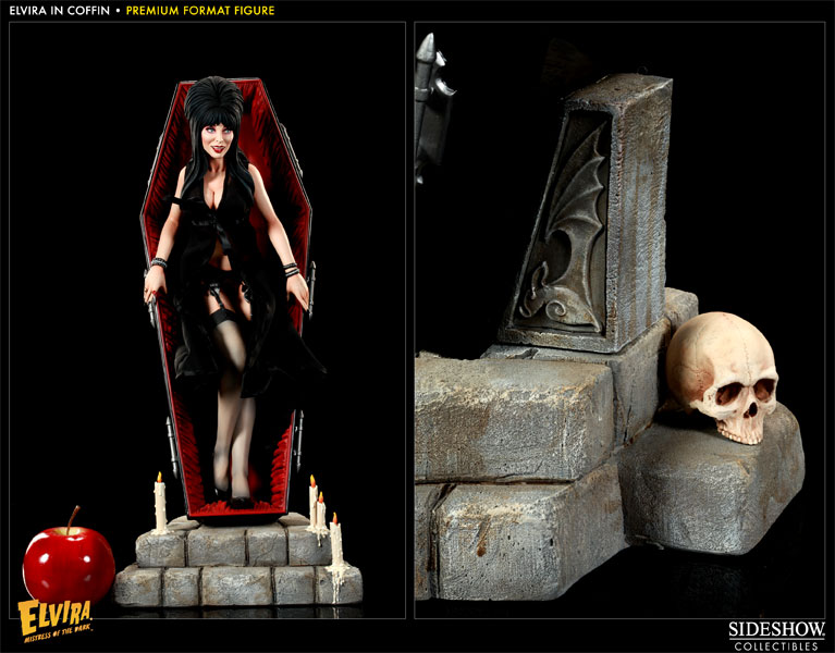 Elvira Elvira in Coffin Premium Format™ Figure by Sideshow