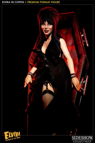 Elvira Elvira in Coffin Premium Format™ Figure by Sideshow