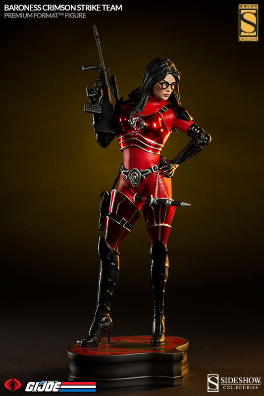 G.I. Joe Baroness Crimson Strike Team Premium Format™ Figure  Exclusive Edition View 2