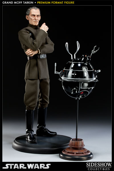 Star Wars Grand Moff Tarkin and I-TO Interrogator Droid Premium Format™ Figure  View 3