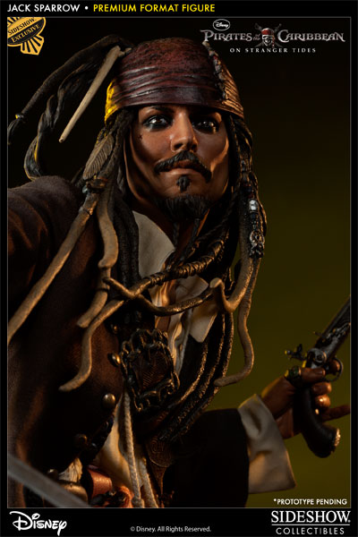 Disney Captain Jack Sparrow Premium Format™ Figure  (Prototype Shown) View 2