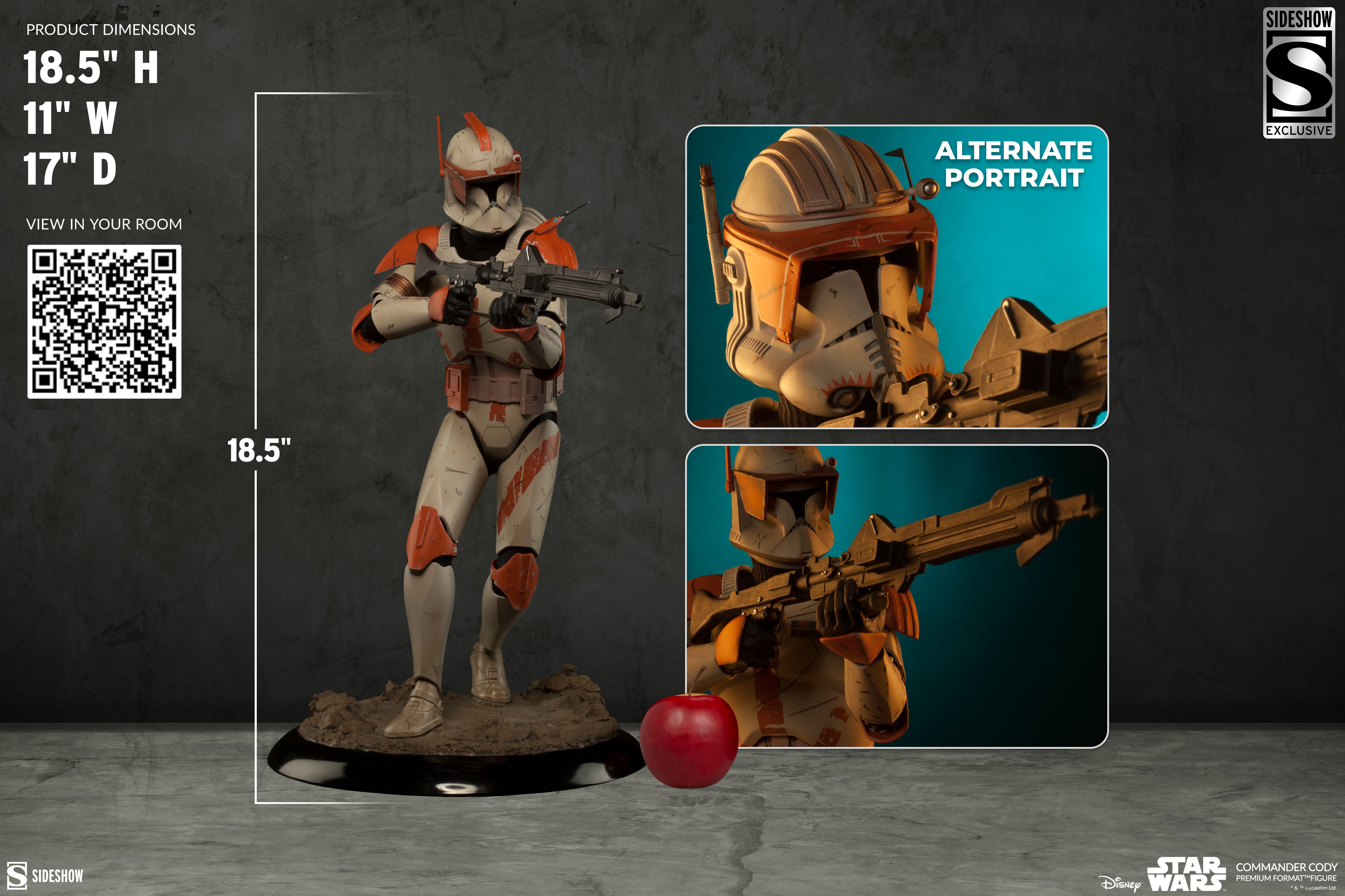 Clone Commander Cody EXCLUSIVE Star Wars Premium Format Figure