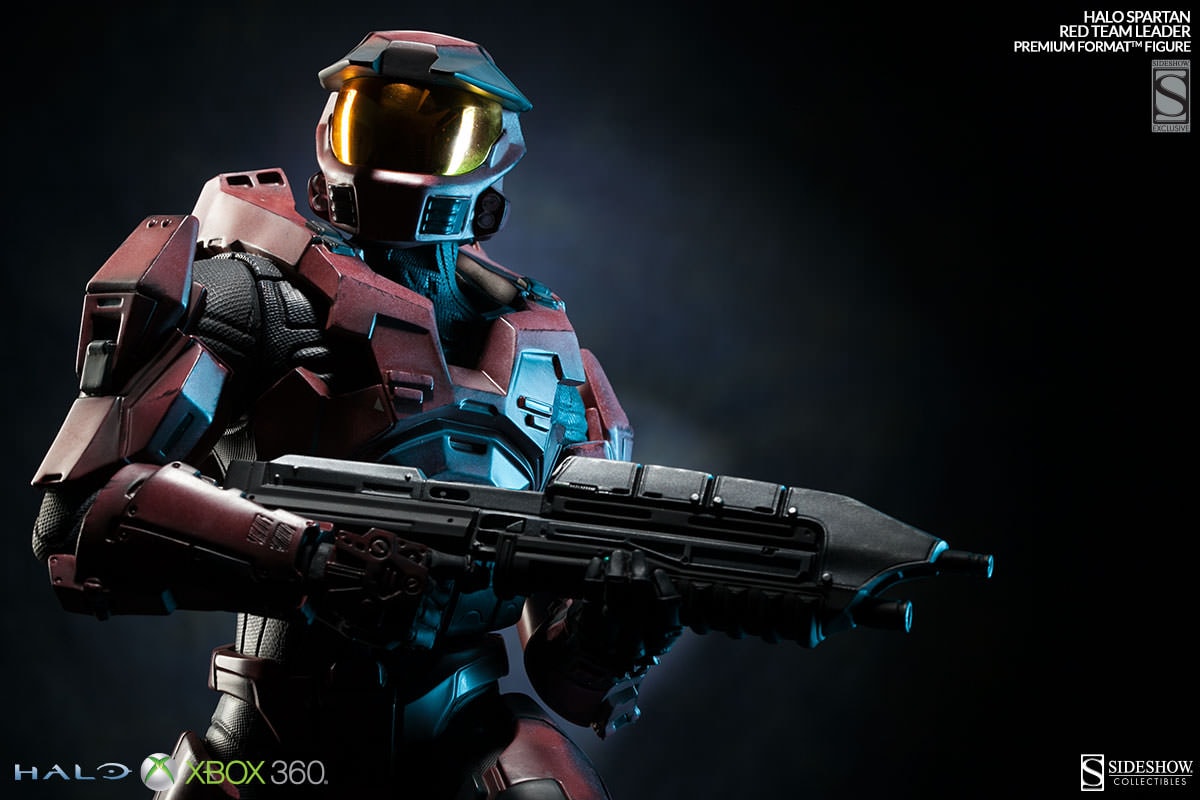 HALO HALO Spartan - Red Team Leader Premium Format™ Figure  Exclusive Edition View 2