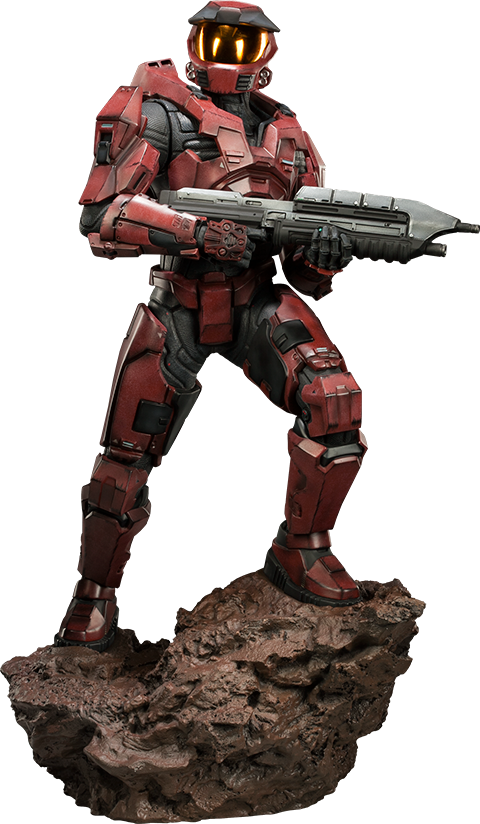 HALO HALO Spartan - Red Team Leader Premium Format™ Figure  Exclusive Edition View 15