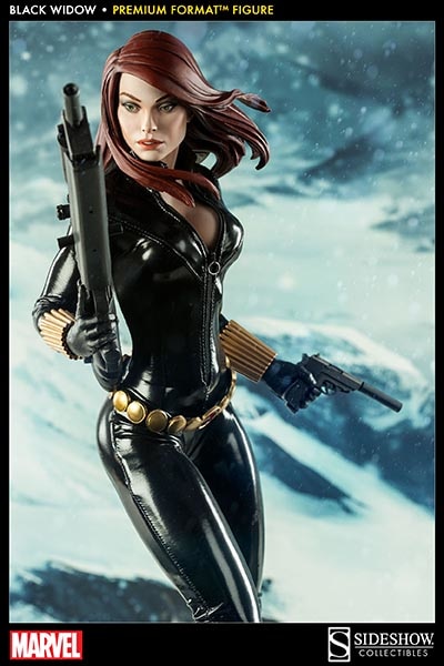 Black Widow Premium Format Figure – Sideshow Collectibles Marvel, Statue Résine Numérotée